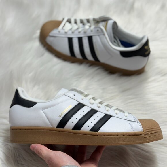 Adidas Superstar ADV Footwear White Gum Mens Shoes IE0669 NEW Sz 7 / WMNS Sz 8 main image 5